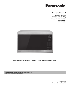 Manual Panasonic NN-SC678CC Microwave