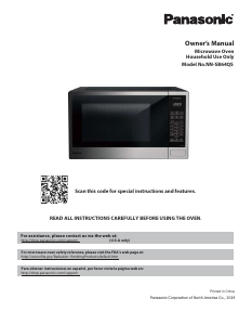 Manual Panasonic NN-SB64QSD Microwave
