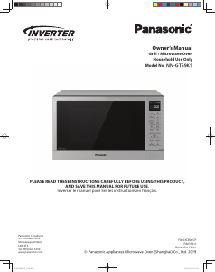 Manual Panasonic NN-GT69KS Microwave