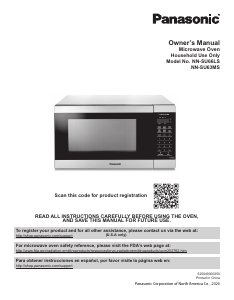 Manual Panasonic NN-SU63MS Microwave