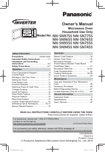 Manual Panasonic NN-SN765S Microwave