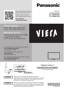 Manual Panasonic TC-P65ZT60 Viera Plasma Television