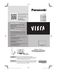 Manual de uso Panasonic TC-P65S60 Viera Televisor de plasma