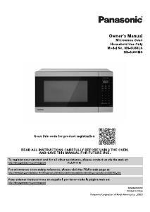 Manual Panasonic NN-SU66LSAWH Microwave