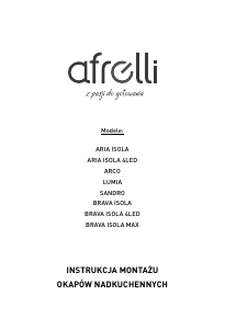 Instrukcja Afrelli Brava Isola Okap kuchenny