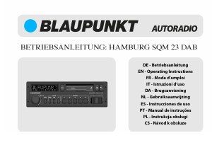 Bedienungsanleitung Blaupunkt Hamburg SQM 23 DAB Autoradio