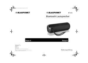 Bedienungsanleitung Blaupunkt BT 203 Lautsprecher