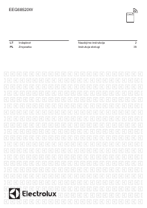 Vadovas Electrolux EEG68520W Indaplovė