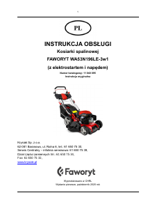 Instrukcja Faworyt WA53N196LE-3W1 Kosiarka