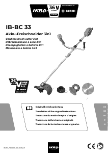 Mode d’emploi Ikra IB-BC 33 Débroussailleuse