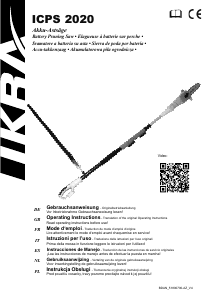 Manual de uso Ikra ICPS 2020 Sierra de cadena