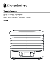 Manual KitchenBrothers KB725 Food Dehydrator