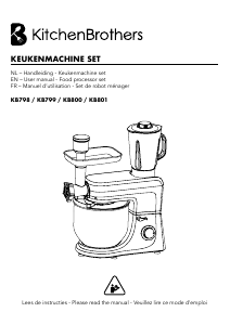 Manual KitchenBrothers KB800 Food Processor