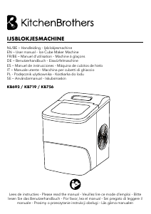 Bruksanvisning KitchenBrothers KB756 Ismaskin
