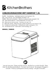Instrukcja KitchenBrothers KB4043 Kostkarka do lodu