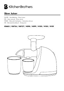 Manual KitchenBrothers KB4099 Juicer