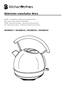 Bedienungsanleitung KitchenBrothers KB1000732 Wasserkocher