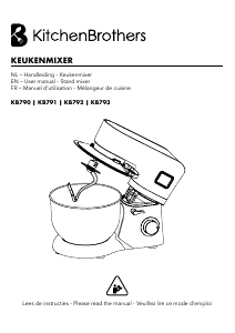 Mode d’emploi KitchenBrothers KB790 Robot sur socle