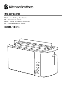 Manual KitchenBrothers KB4093 Toaster
