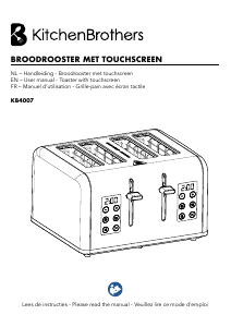 Manual KitchenBrothers KB4007 Toaster