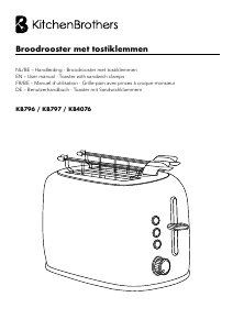Manual KitchenBrothers KB797 Toaster