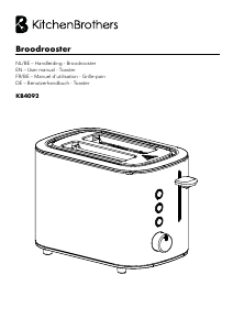 Manual KitchenBrothers KB4092 Toaster