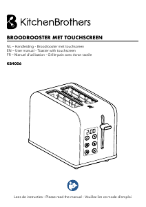Manual KitchenBrothers KB4006 Toaster