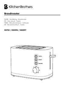 Manual KitchenBrothers KB4096 Toaster
