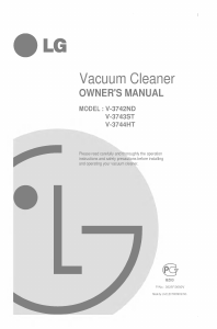 Handleiding LG V-C3744HT Stofzuiger