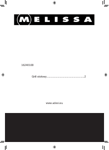 Instrukcja Melissa 16240108 Kontakt grill
