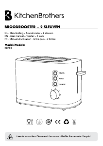Manual KitchenBrothers KB784 Toaster