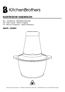 Mode d’emploi KitchenBrothers KB4001 Hachoir