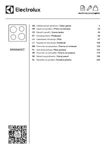 Rokasgrāmata Electrolux KIV63443CT Plīts virsma