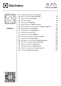 Manual de uso Electrolux KIS62453I Placa
