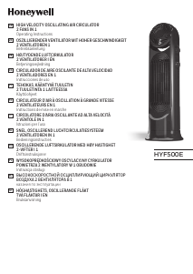 Brugsanvisning Honeywell HYF500E Ventilator