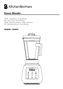 Manual KitchenBrothers KB4090 Blender