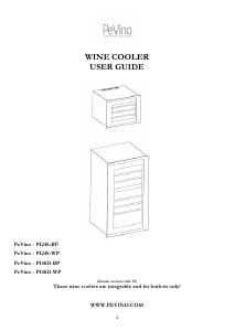 Manual PeVino PI24S-WP Wine Cabinet