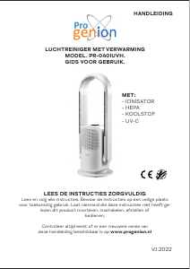 Handleiding Progenion PR-040IUVH Luchtreiniger
