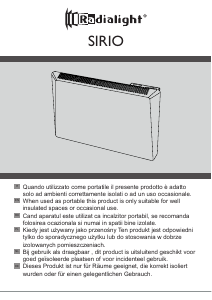 Instrukcja Radialight Sirio Ogrzewacz