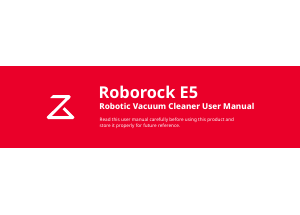 Manual Roborock E5 Vacuum Cleaner