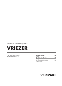 Bedienungsanleitung Veripart VPVR143NFEW Gefrierschrank