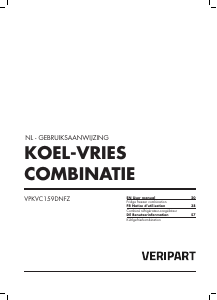 Manual Veripart VPKVC159DNFZ Fridge-Freezer