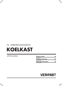 Bedienungsanleitung Veripart VPTTKV55EW Kühlschrank
