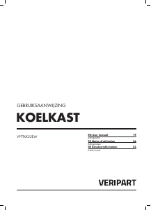 Bedienungsanleitung Veripart VPTTKK55EW Kühlschrank