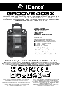 Manual de uso iDance Groove 408X Altavoz