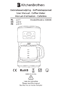 Mode d’emploi KitchenBrothers KB698 Cafetière