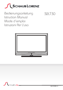 Manuale Schaub Lorenz 32LT30 LCD televisore