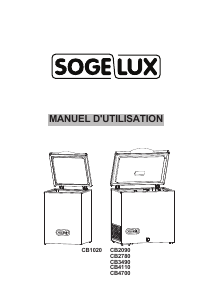 Mode d’emploi Sogelux CB3490 Congélateur