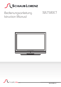 Bedienungsanleitung Schaub Lorenz 32LT580CT LCD fernseher