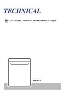 Mode d’emploi Technical LVA47X13S Lave-vaisselle